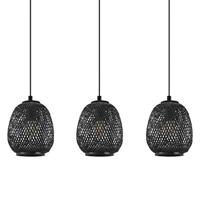Eglo Zwarte rotan hanglampDembleby 1 3-lichts - 43266 - thumbnail