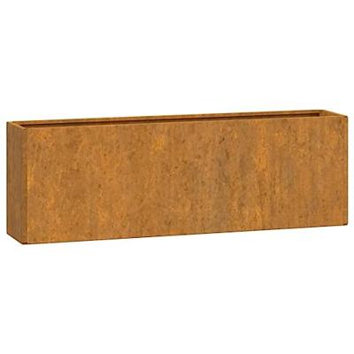 VidaXL Plantenbakken wandmontage 2 st 53x10x17 cm cortenstaal roestig