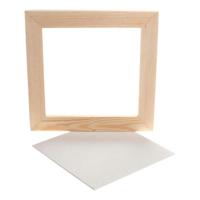 Creativ Company Canvas paneel met lijst, 25,8x25,8cm - thumbnail