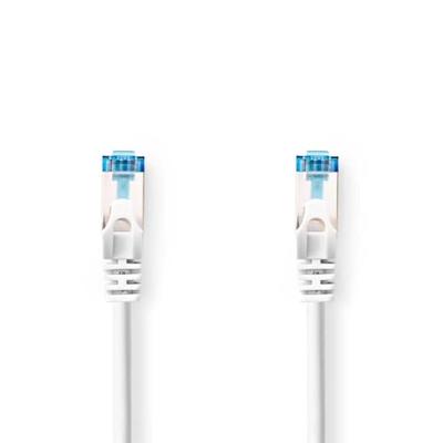 CAT6a netwerkkabel | S/FTP | RJ45 Male | RJ45 Male | 3.00 m | Snagless | Rond | LSZH | Wit