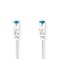 CAT6a netwerkkabel | S/FTP | RJ45 Male | RJ45 Male | 3.00 m | Snagless | Rond | LSZH | Wit - thumbnail