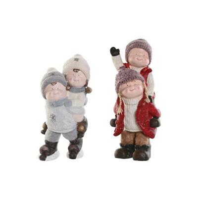 Kerstversiering DKD Home Decor Multicolour Kinderen 18,5 x 22 x 51 cm (2 Stuks)