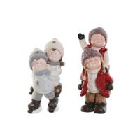 Kerstversiering DKD Home Decor Multicolour Kinderen 18,5 x 22 x 51 cm (2 Stuks) - thumbnail