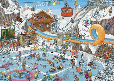 Jumbo Jan van haasteren legpuzzel - winterspelen, 1000st. - thumbnail