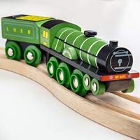 Bigjigs houten trein flying scotsmann - thumbnail