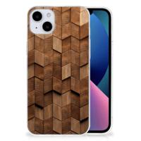 Bumper Hoesje voor iPhone 15 Plus Wooden Cubes - thumbnail