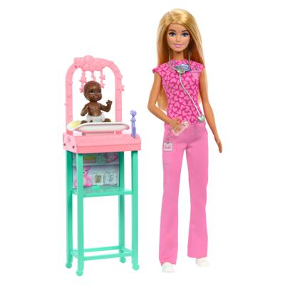 Barbie Career Baby Dokter Speelset Barbie Career Baby Dokter Speelset