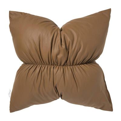 Kussen puf - bruin - 42x42 cm