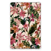 Samsung Galaxy Tab A9 Plus | Siliconen hoesje | Flowers - thumbnail