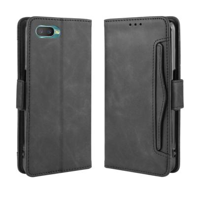 Voor oppo Reno een portemonnee stijl huid voelen kalf patroon lederen draagtas met aparte kaartsleuf (zwart) Voor oppo Reno een portemonnee stijl huid voelen kalf patroon lederen draagtas met aparte kaartsleuf (zwart)