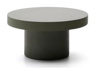 Kave Home Ronde Salontafel 'Aiguablava' Beton, 90cm, kleur Donkergroen - thumbnail