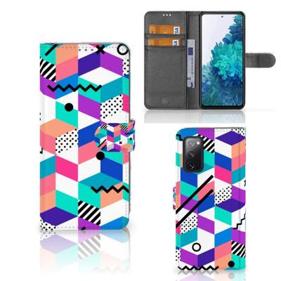 Samsung Galaxy S20 FE | Book Case | Blokken Kleurrijk
