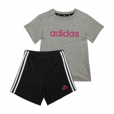 Sportsoutfit voor baby Adidas Essentials Lineage Donker grijs - Maat: 12-18 Maanden