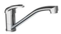 SIGNO ééngreepsmengkraan keuken, chroom kraan met verlengde uitloop en draaibereik 360° keramische schijven geluidsarme, verwisselbare 35 mm-cartouche flexibele metalen aansluitslangen mous - thumbnail