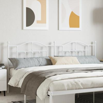 Hoofdbord 200 cm metaal wit