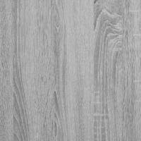 3-delige Badkamermeubelset bewerkt hout grijs sonoma eikenkleur - thumbnail