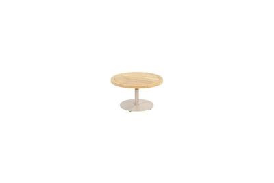 Volta teak salontafel centrale poot latte 60 cm dia. H35 cm 4SO 4SO - 4so