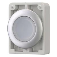 Eaton 182950 M30C-FDRL-W Drukschakelaar Plat, Rond, Verchroomd Knop Wit 1 stuk(s) Piece - thumbnail