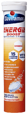 Davitamon Energie boost ginseng 20 Bruistabletten