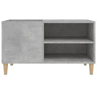Platenkast 84,5x38x48 cm bewerkt hout betongrijs - thumbnail