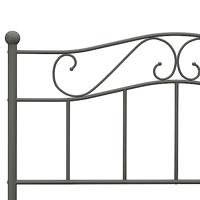 Bedframe metaal grijs 160x200 cm - thumbnail