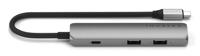 Satechi USB-C 4-in-1 Slim multiport adapter (4K) - Space Grey - thumbnail