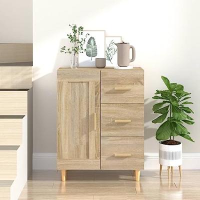 Dressoir 69,5x34x90 cm bewerkt hout sonoma eikenkleurig