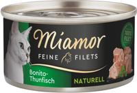 Miamor Dose Feine Filets Naturelle Bonito-Thunfisch 80 g (Menge: 24 je Bestelleinheit) - thumbnail