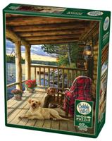 Cobble Hill legpuzzel Cabin Porch karton 1000 stukjes - thumbnail
