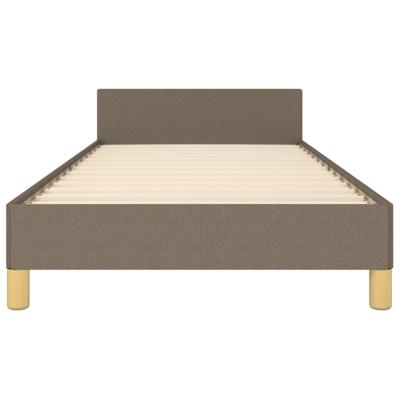 Bedframe zonder matras 100x200 cm stof taupe