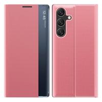 Casety Samsung Galaxy S26 Plus - PU-Leren Window view cover hoes - Roze - thumbnail