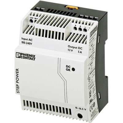 Phoenix Contact 2868583 DIN-rail netvoeding 12 V/DC 5 A 60 W Aantal uitgangen:1 x Inhoud 1 stuk(s) Phoenix Contact 2868583 DIN-rail netvoeding 12 V/DC 5 A 60 W Aantal uitgangen:1 x Inhoud 1 stuk(s)