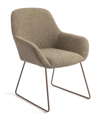 Jesper Home Kushi eetkamerstoel Moss Meadow slide rose