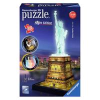 Ravensburger - 3d puzzel - vrijheidsbeeld night edition - thumbnail
