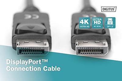 Digitus AK-340100-100-S DisplayPort-kabel DisplayPort Aansluitkabel DisplayPort-stekker, DisplayPort-stekker 10.00 m Zwart - thumbnail