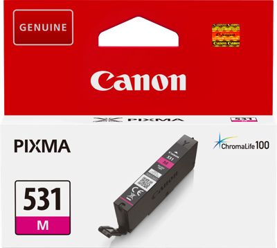 Canon inktcartridge CLI-531, 515 pagina's, OEM 6120C001, magenta