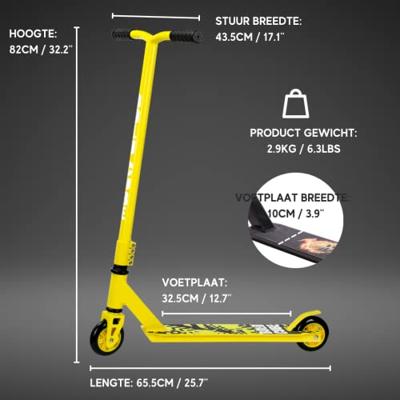 BOLDCUBE stuntstep - zwart