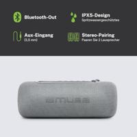 Muse Grijs Bluetooth luidspreker - thumbnail