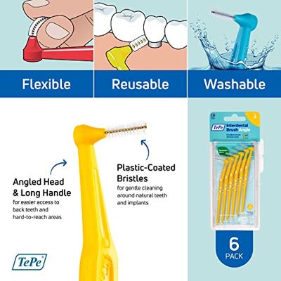 TePe Interdentale Rager Angle Geel 0,7mm - thumbnail