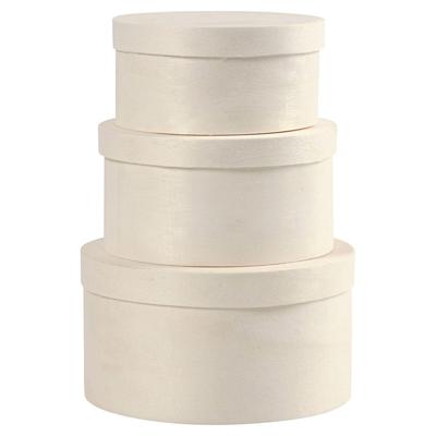 Creativ Company ronde fineer doos, 3st. Creativ Company ronde fineer doos, 3st.
