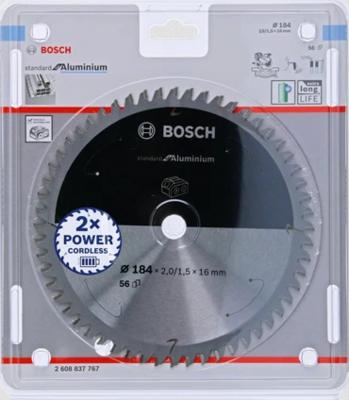 Bosch Accessories Bosch Power Tools 2608837767 Cirkelzaagblad 184 x 16 mm Aantal tanden: 56 1 stuk(s)