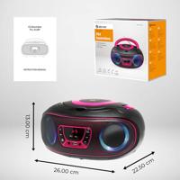 Denver TCL-212BT Radio/CD-speler VHF (FM) AUX, CD, USB, Bluetooth Sfeerverlichting Pink - thumbnail