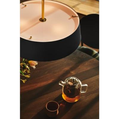 Hanglamp mat zwart en messing schakelaar & E14 fitting Nordlux Clasi 45
