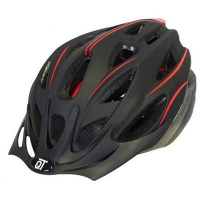 Qtcycletech Qt cycle tech helm fuse mat zwart rood m 58-61 cm 2810415