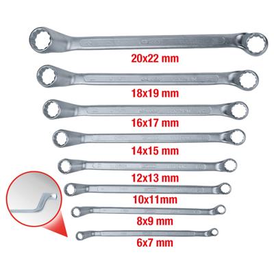 KS Tools 5170248 517.0248 Dubbele ringsleutelset Sleutelbreedte (metrisch) 6 - 22 mm