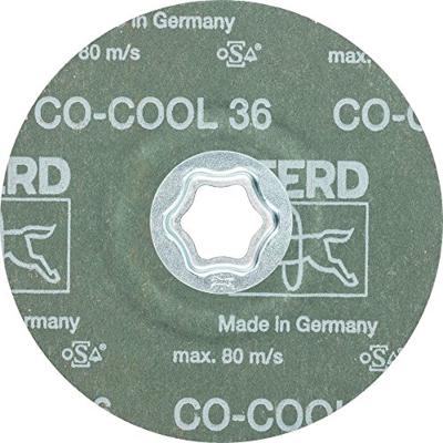 PFERD TOOLS 64193103 Combiclick keramische korrel fiberschijf Ø 125 mm Co-Cool 36 voor roestvrij staal Diameter 125 mm