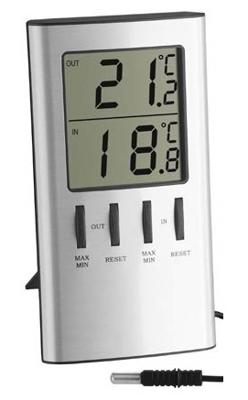 TFA Dostmann 30.1027 30.1027 Thermometer Zilver (metallic)