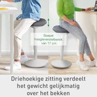 Leitz Ergo actieve Zit/Sta kruk met comfortzitting, lichtgrijs - thumbnail