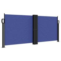 VidaXL Windscherm uittrekbaar 100x600 cm blauw - thumbnail