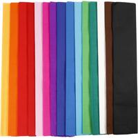 Creotime crêpepapier 250 x 50 cm 15 stuks multicolor - thumbnail